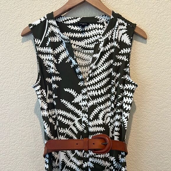 TALBOTS BOTANICAL MAXI SHIRTDRESS - Picture 5 of 13